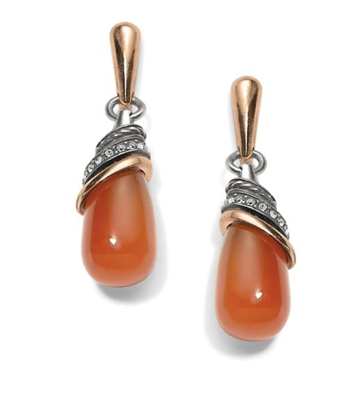Brighton Neptunes Rings Carnelian Teardrop Earrings JA497D