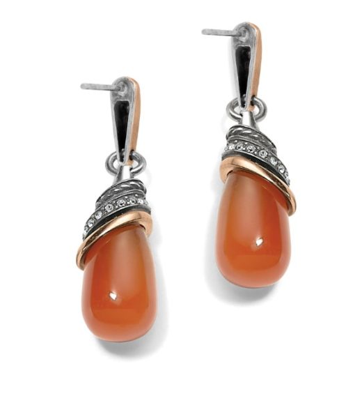 Brighton Neptunes Rings Carnelian Teardrop Earrings JA497D - Image 2
