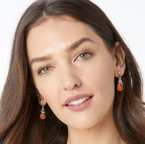 Brighton Neptunes Rings Carnelian Teardrop Earrings JA497D - Image 3