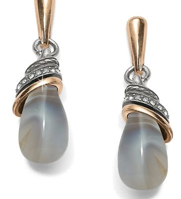 Brighton Neptunes Rings Banded Agate Teardrop Earrings JA497E