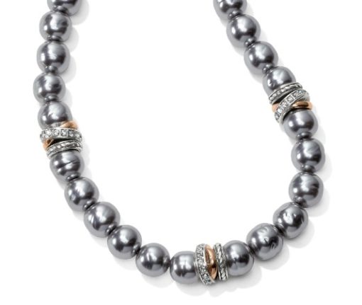 Brighton Neptunes Rings Gray Pearl Short Necklace JM104B