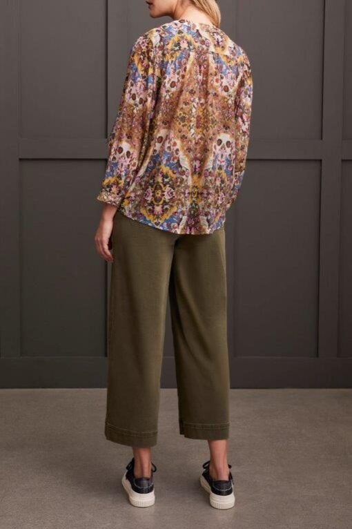 Tribal dolman slv wide blouse-grape 5539O-4996 - Image 4