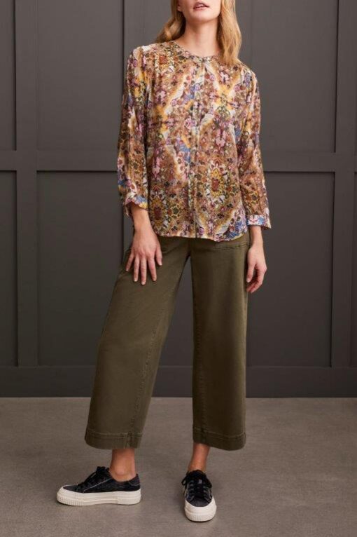 Tribal dolman slv wide blouse-grape 5539O-4996 - Image 5